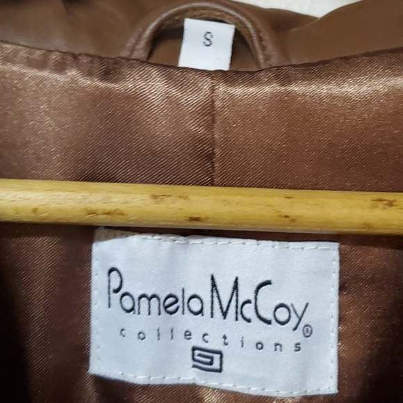 Pamela McCoy brown leather jacket - Picture 3 of 10